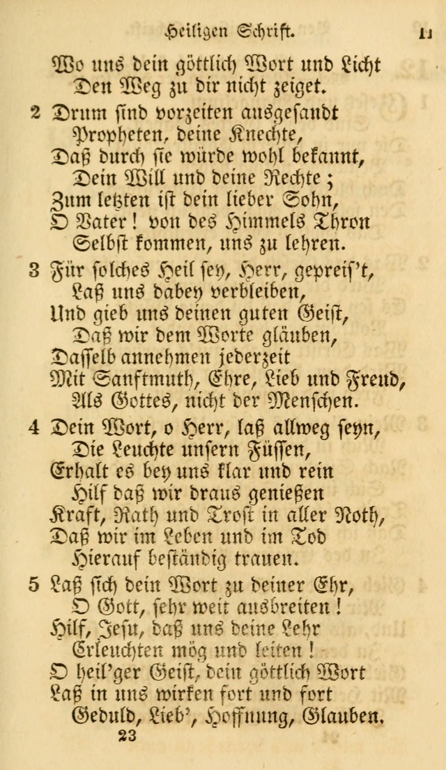 Evangelische Lieder-Sammlung: genommen aus der Liedersammlung und dem Gemeinschaftlichen Gesangbuch in den evanglischen Gemeinen page 23