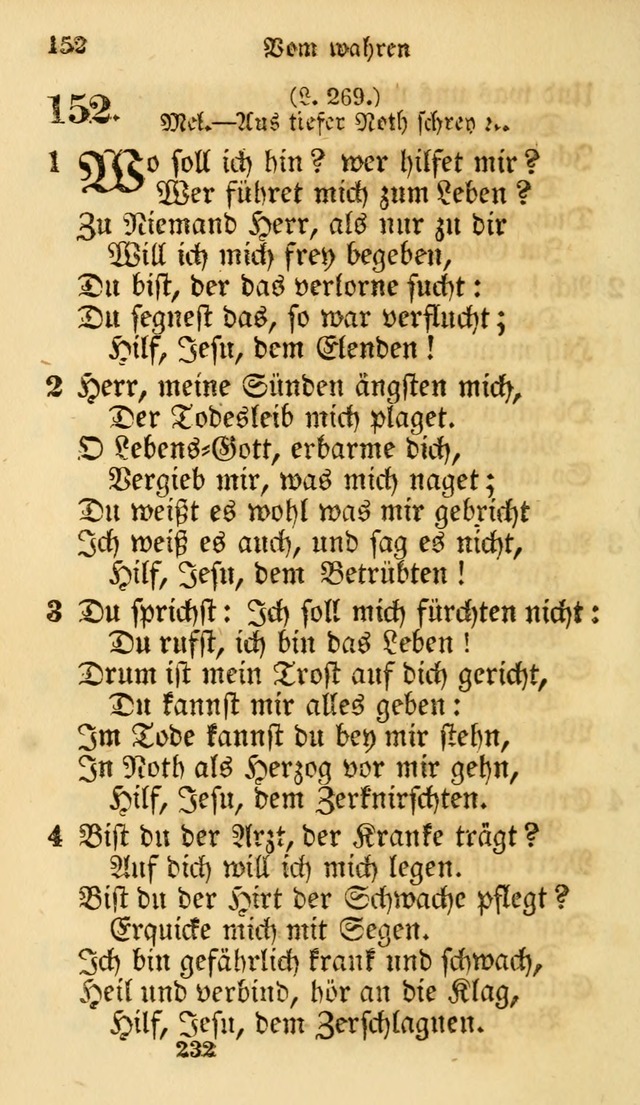 Evangelische Lieder-Sammlung: genommen aus der Liedersammlung und dem Gemeinschaftlichen Gesangbuch in den evanglischen Gemeinen page 232