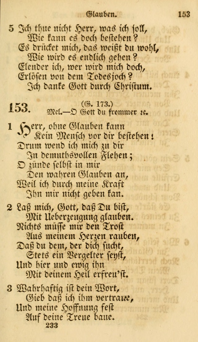 Evangelische Lieder-Sammlung: genommen aus der Liedersammlung und dem Gemeinschaftlichen Gesangbuch in den evanglischen Gemeinen page 233