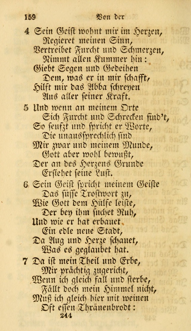 Evangelische Lieder-Sammlung: genommen aus der Liedersammlung und dem Gemeinschaftlichen Gesangbuch in den evanglischen Gemeinen page 244