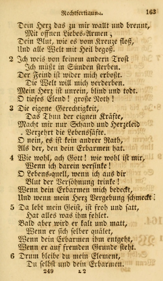 Evangelische Lieder-Sammlung: genommen aus der Liedersammlung und dem Gemeinschaftlichen Gesangbuch in den evanglischen Gemeinen page 249