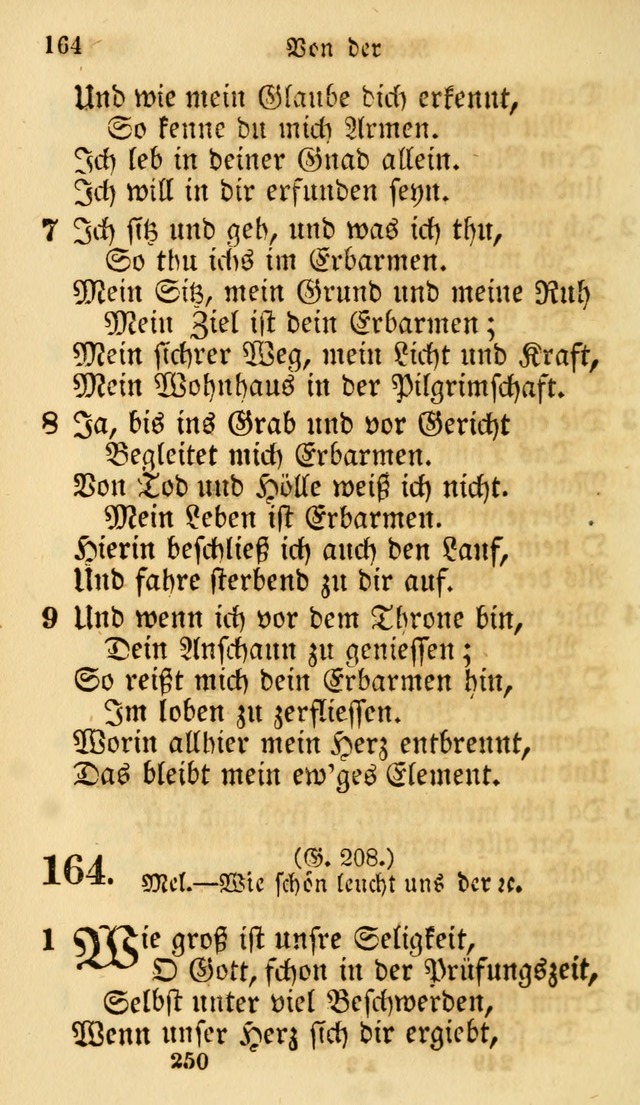 Evangelische Lieder-Sammlung: genommen aus der Liedersammlung und dem Gemeinschaftlichen Gesangbuch in den evanglischen Gemeinen page 250