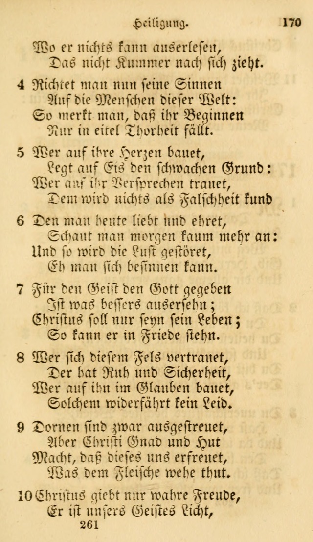 Evangelische Lieder-Sammlung: genommen aus der Liedersammlung und dem Gemeinschaftlichen Gesangbuch in den evanglischen Gemeinen page 261