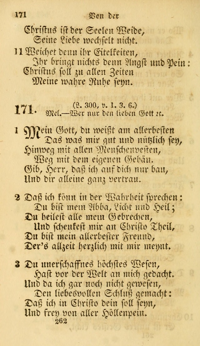 Evangelische Lieder-Sammlung: genommen aus der Liedersammlung und dem Gemeinschaftlichen Gesangbuch in den evanglischen Gemeinen page 262