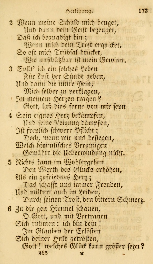 Evangelische Lieder-Sammlung: genommen aus der Liedersammlung und dem Gemeinschaftlichen Gesangbuch in den evanglischen Gemeinen page 265