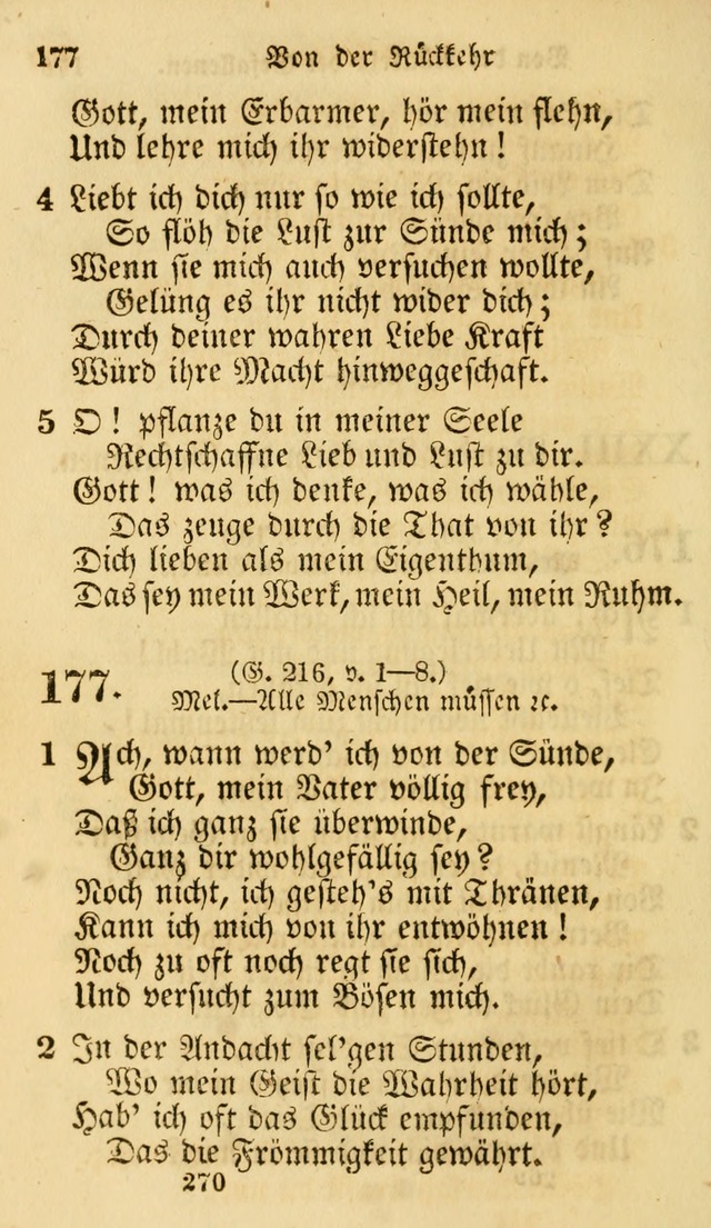 Evangelische Lieder-Sammlung: genommen aus der Liedersammlung und dem Gemeinschaftlichen Gesangbuch in den evanglischen Gemeinen page 270