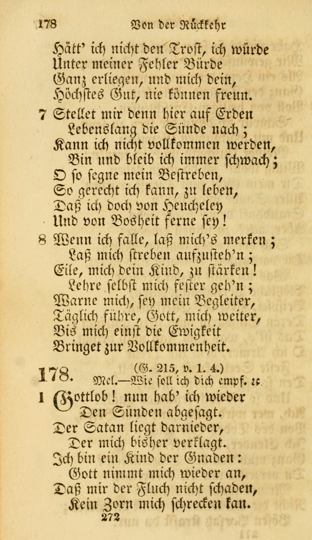 Evangelische Lieder-Sammlung: genommen aus der Liedersammlung und dem Gemeinschaftlichen Gesangbuch in den evanglischen Gemeinen page 272