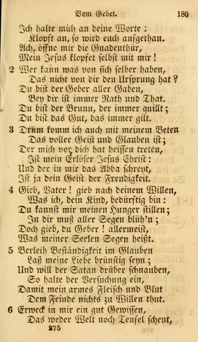 Evangelische Lieder-Sammlung: genommen aus der Liedersammlung und dem Gemeinschaftlichen Gesangbuch in den evanglischen Gemeinen page 275