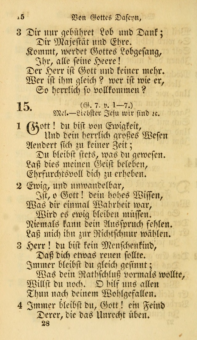 Evangelische Lieder-Sammlung: genommen aus der Liedersammlung und dem Gemeinschaftlichen Gesangbuch in den evanglischen Gemeinen page 28