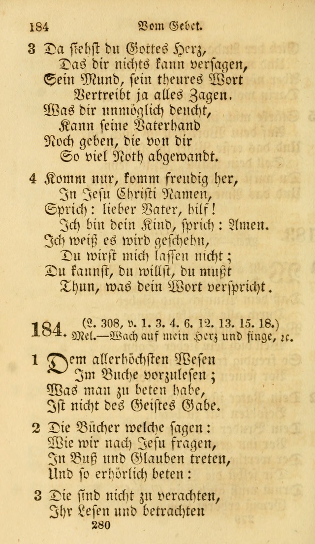 Evangelische Lieder-Sammlung: genommen aus der Liedersammlung und dem Gemeinschaftlichen Gesangbuch in den evanglischen Gemeinen page 280