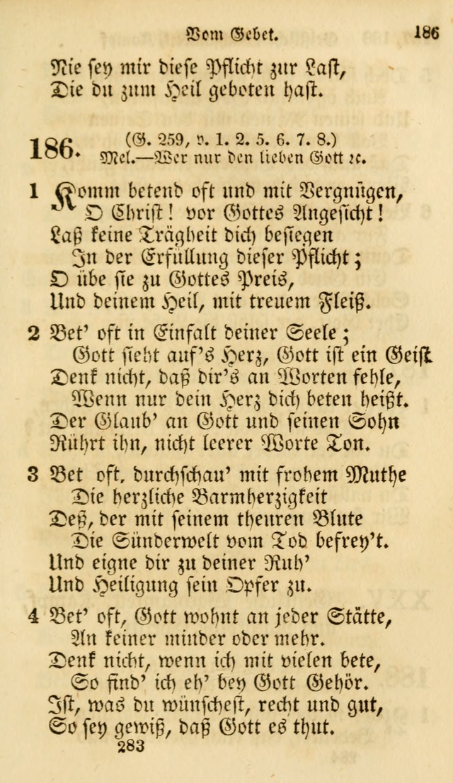 Evangelische Lieder-Sammlung: genommen aus der Liedersammlung und dem Gemeinschaftlichen Gesangbuch in den evanglischen Gemeinen page 283