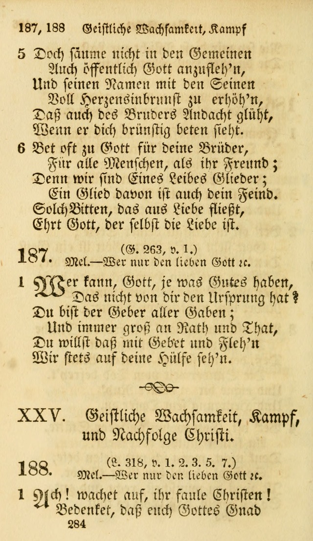 Evangelische Lieder-Sammlung: genommen aus der Liedersammlung und dem Gemeinschaftlichen Gesangbuch in den evanglischen Gemeinen page 284