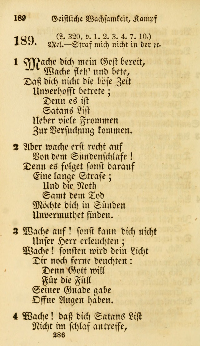 Evangelische Lieder-Sammlung: genommen aus der Liedersammlung und dem Gemeinschaftlichen Gesangbuch in den evanglischen Gemeinen page 286