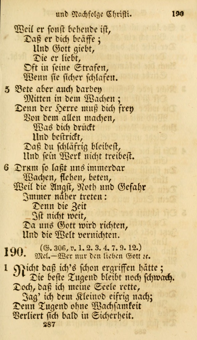 Evangelische Lieder-Sammlung: genommen aus der Liedersammlung und dem Gemeinschaftlichen Gesangbuch in den evanglischen Gemeinen page 287