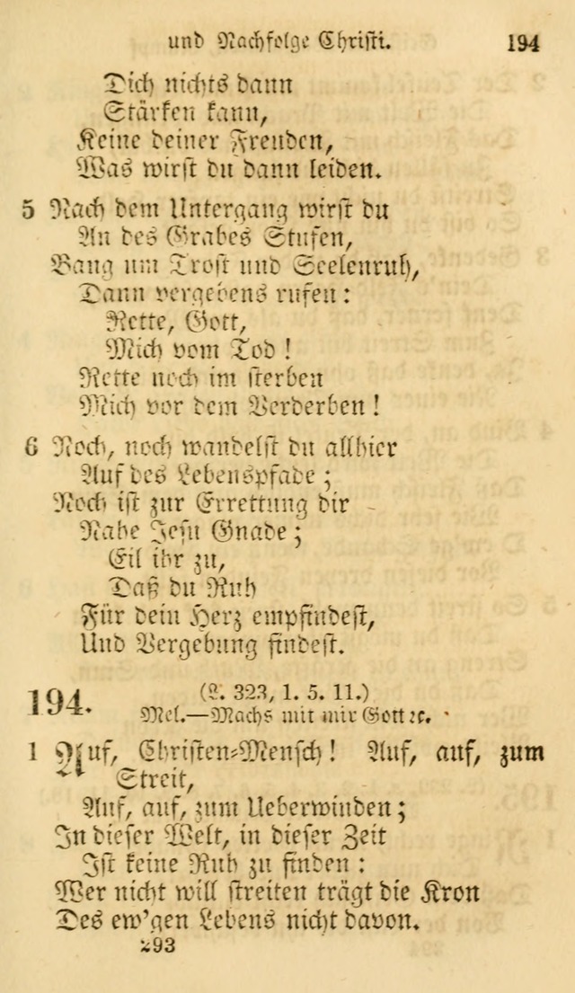 Evangelische Lieder-Sammlung: genommen aus der Liedersammlung und dem Gemeinschaftlichen Gesangbuch in den evanglischen Gemeinen page 293