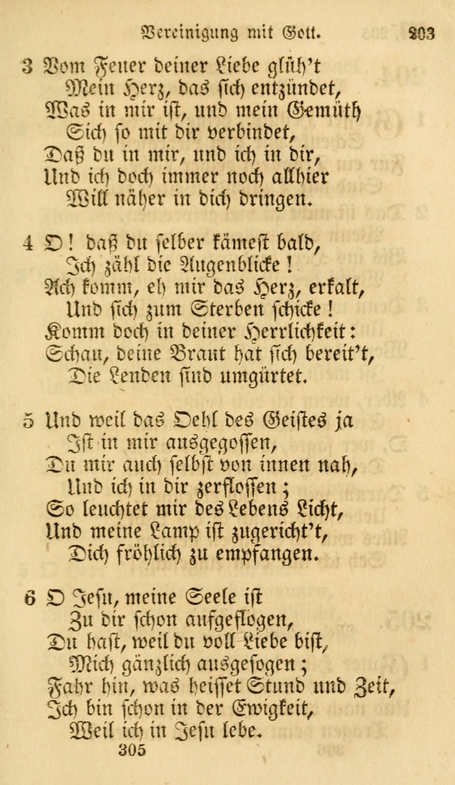 Evangelische Lieder-Sammlung: genommen aus der Liedersammlung und dem Gemeinschaftlichen Gesangbuch in den evanglischen Gemeinen page 305