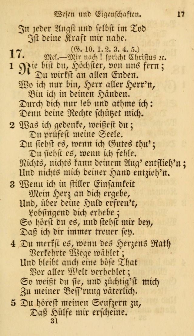 Evangelische Lieder-Sammlung: genommen aus der Liedersammlung und dem Gemeinschaftlichen Gesangbuch in den evanglischen Gemeinen page 31