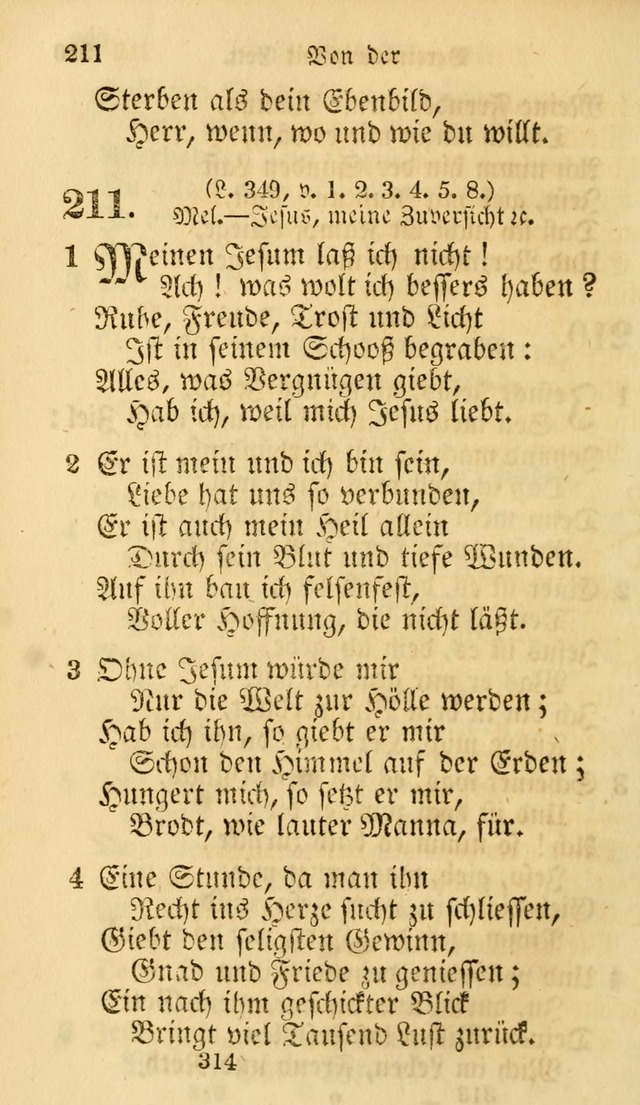 Evangelische Lieder-Sammlung: genommen aus der Liedersammlung und dem Gemeinschaftlichen Gesangbuch in den evanglischen Gemeinen page 314