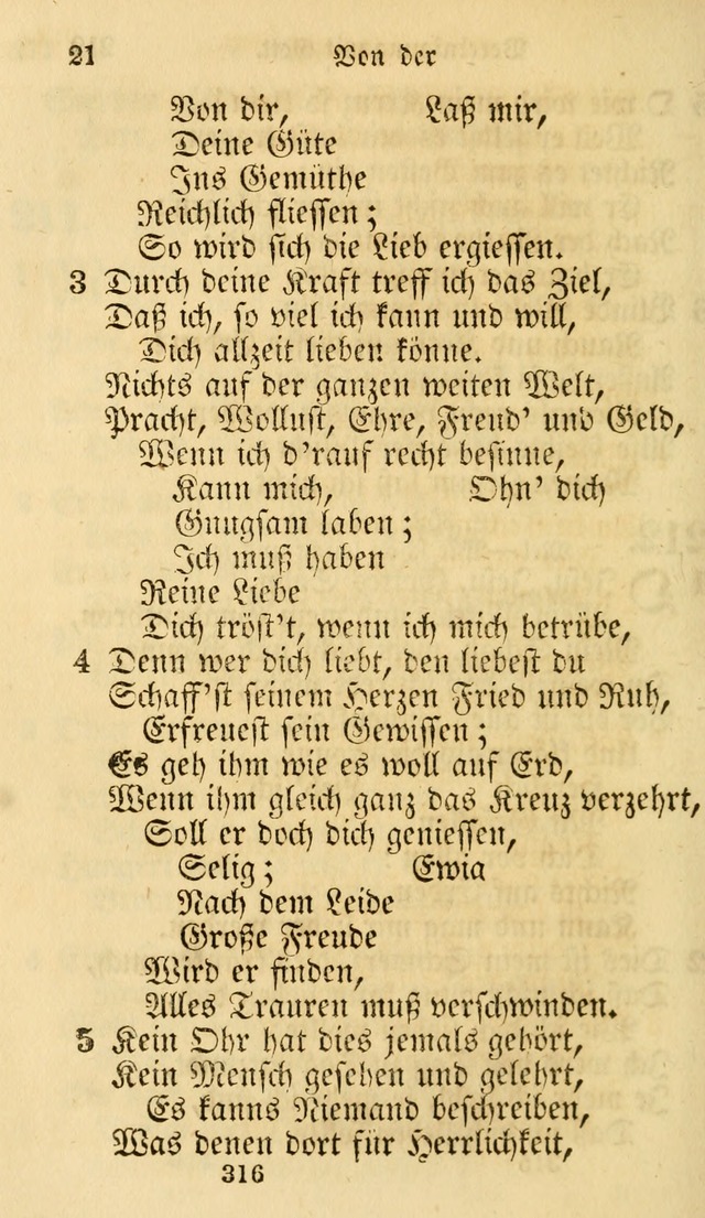 Evangelische Lieder-Sammlung: genommen aus der Liedersammlung und dem Gemeinschaftlichen Gesangbuch in den evanglischen Gemeinen page 316