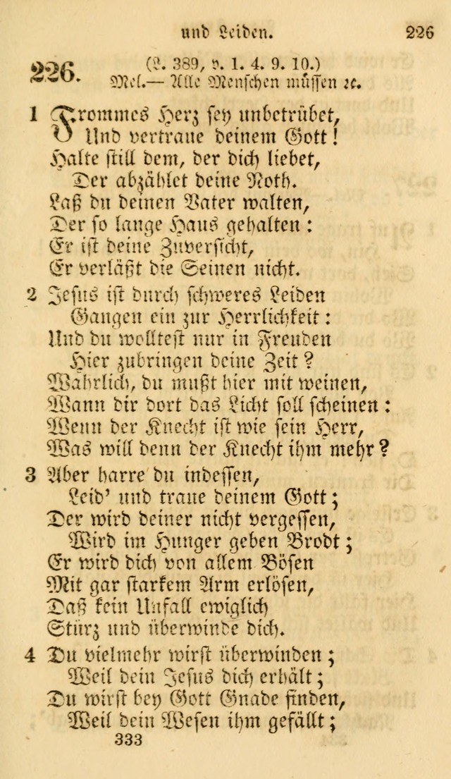 Evangelische Lieder-Sammlung: genommen aus der Liedersammlung und dem Gemeinschaftlichen Gesangbuch in den evanglischen Gemeinen page 333