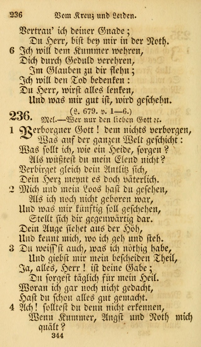 Evangelische Lieder-Sammlung: genommen aus der Liedersammlung und dem Gemeinschaftlichen Gesangbuch in den evanglischen Gemeinen page 344