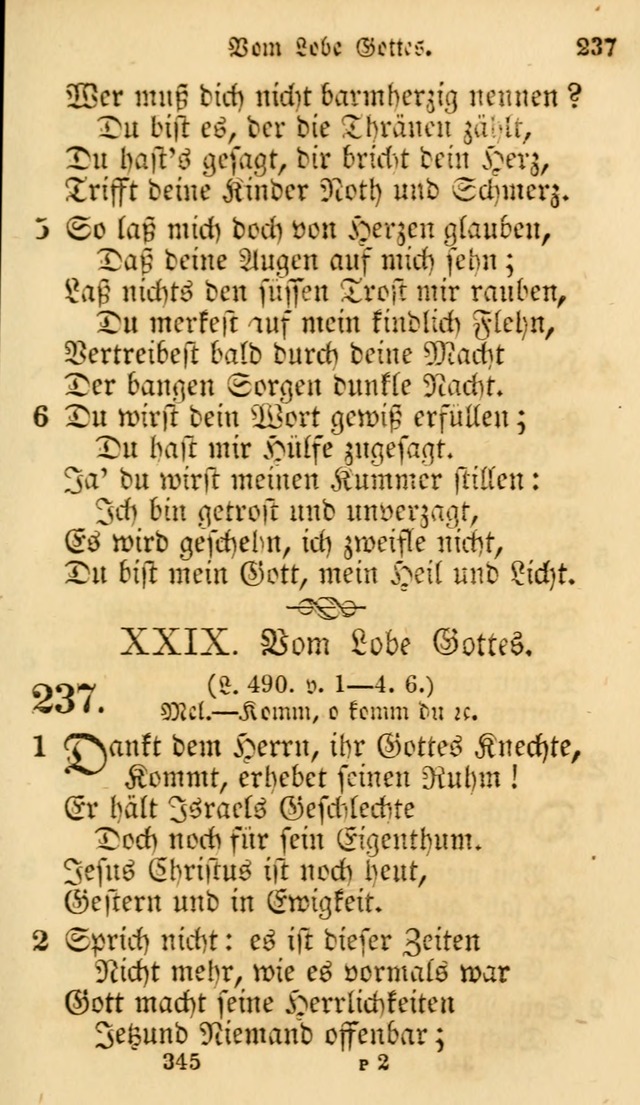 Evangelische Lieder-Sammlung: genommen aus der Liedersammlung und dem Gemeinschaftlichen Gesangbuch in den evanglischen Gemeinen page 345