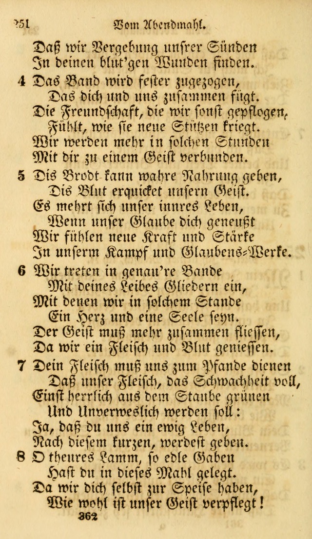 Evangelische Lieder-Sammlung: genommen aus der Liedersammlung und dem Gemeinschaftlichen Gesangbuch in den evanglischen Gemeinen page 362