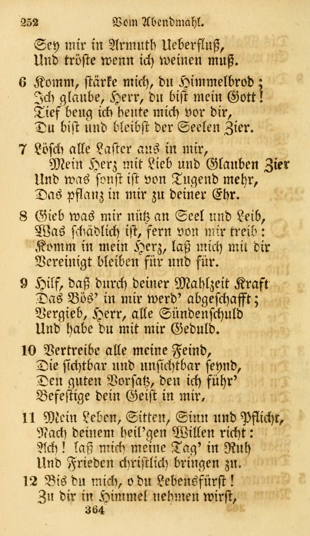 Evangelische Lieder-Sammlung: genommen aus der Liedersammlung und dem Gemeinschaftlichen Gesangbuch in den evanglischen Gemeinen page 364