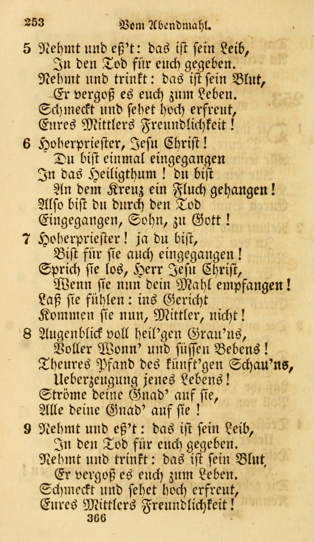 Evangelische Lieder-Sammlung: genommen aus der Liedersammlung und dem Gemeinschaftlichen Gesangbuch in den evanglischen Gemeinen page 366