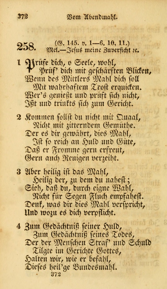 Evangelische Lieder-Sammlung: genommen aus der Liedersammlung und dem Gemeinschaftlichen Gesangbuch in den evanglischen Gemeinen page 372