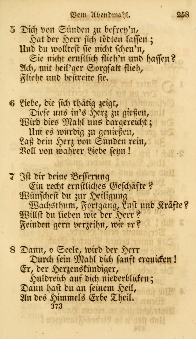 Evangelische Lieder-Sammlung: genommen aus der Liedersammlung und dem Gemeinschaftlichen Gesangbuch in den evanglischen Gemeinen page 373