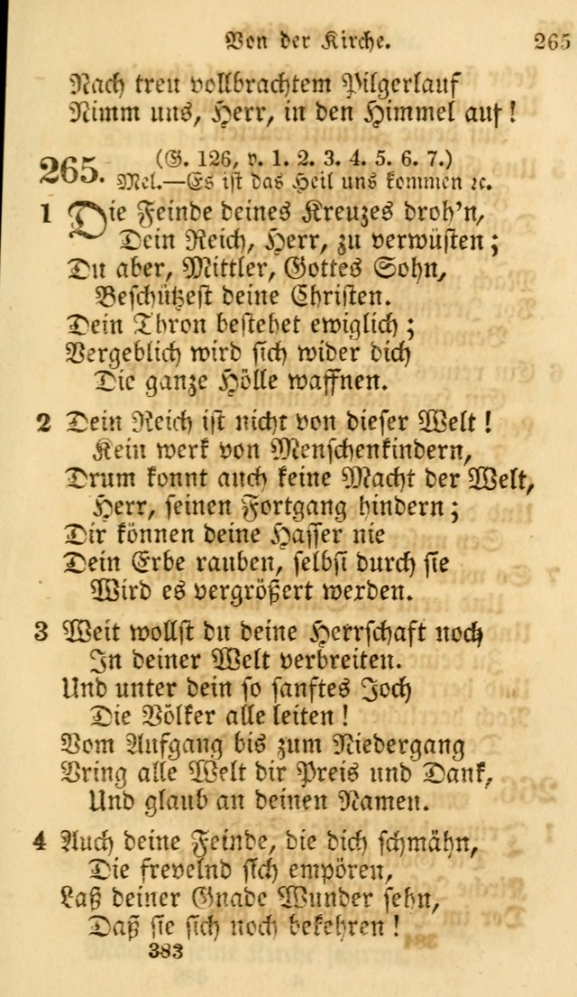 Evangelische Lieder-Sammlung: genommen aus der Liedersammlung und dem Gemeinschaftlichen Gesangbuch in den evanglischen Gemeinen page 383