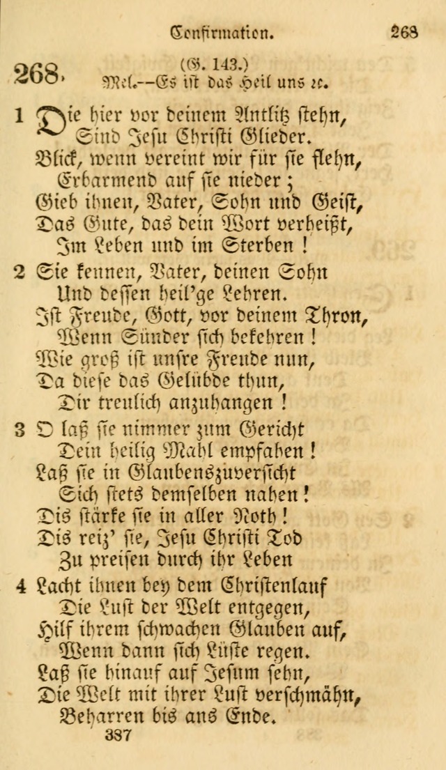 Evangelische Lieder-Sammlung: genommen aus der Liedersammlung und dem Gemeinschaftlichen Gesangbuch in den evanglischen Gemeinen page 387