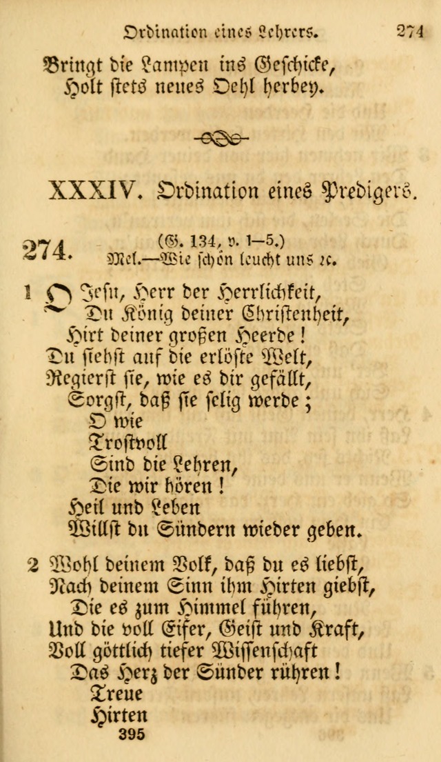 Evangelische Lieder-Sammlung: genommen aus der Liedersammlung und dem Gemeinschaftlichen Gesangbuch in den evanglischen Gemeinen page 395