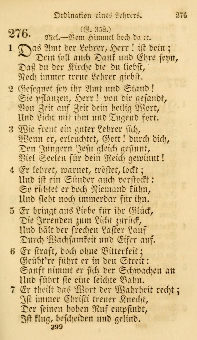 Evangelische Lieder-Sammlung: genommen aus der Liedersammlung und dem Gemeinschaftlichen Gesangbuch in den evanglischen Gemeinen page 399