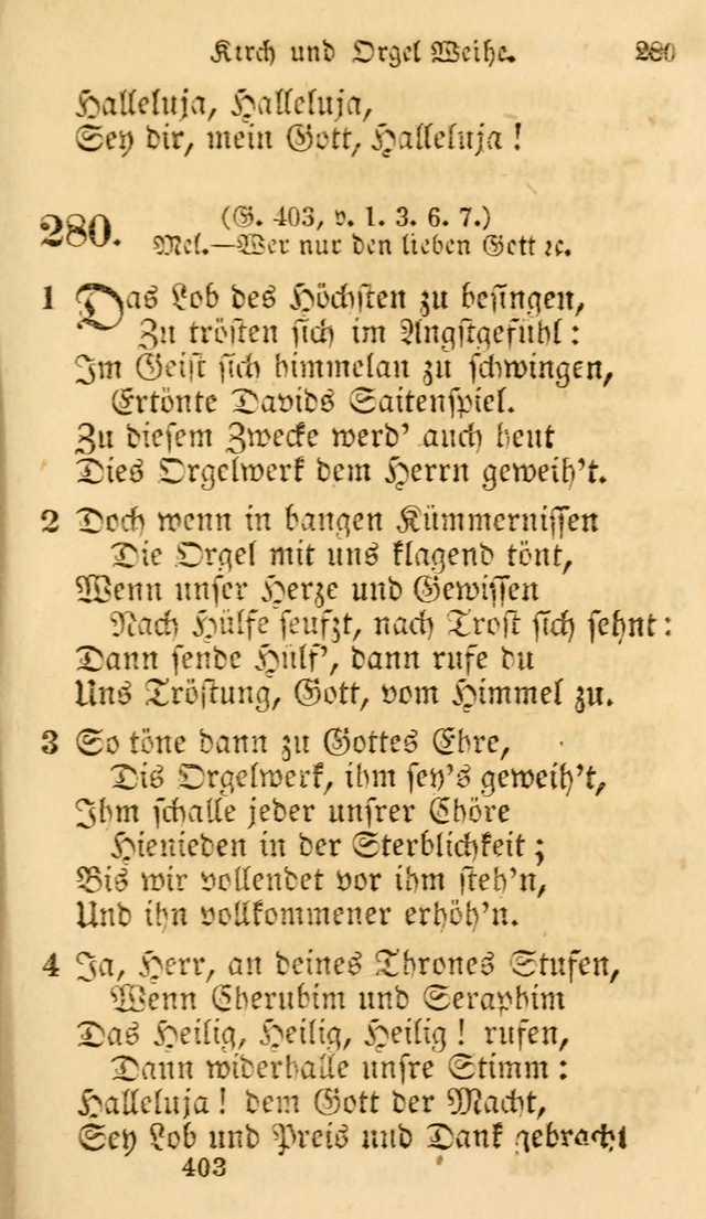 Evangelische Lieder-Sammlung: genommen aus der Liedersammlung und dem Gemeinschaftlichen Gesangbuch in den evanglischen Gemeinen page 403