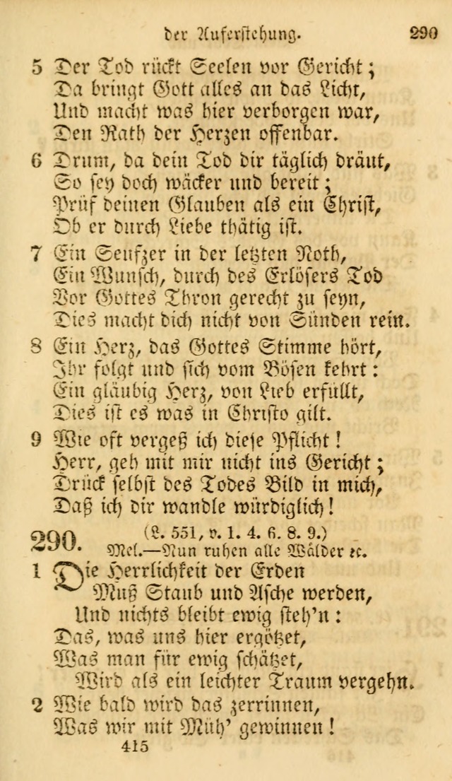 Evangelische Lieder-Sammlung: genommen aus der Liedersammlung und dem Gemeinschaftlichen Gesangbuch in den evanglischen Gemeinen page 415