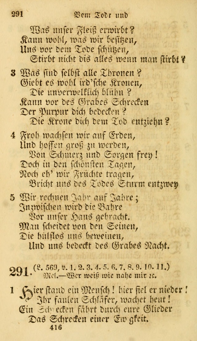 Evangelische Lieder-Sammlung: genommen aus der Liedersammlung und dem Gemeinschaftlichen Gesangbuch in den evanglischen Gemeinen page 416