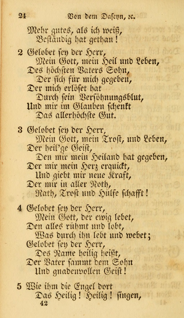 Evangelische Lieder-Sammlung: genommen aus der Liedersammlung und dem Gemeinschaftlichen Gesangbuch in den evanglischen Gemeinen page 42