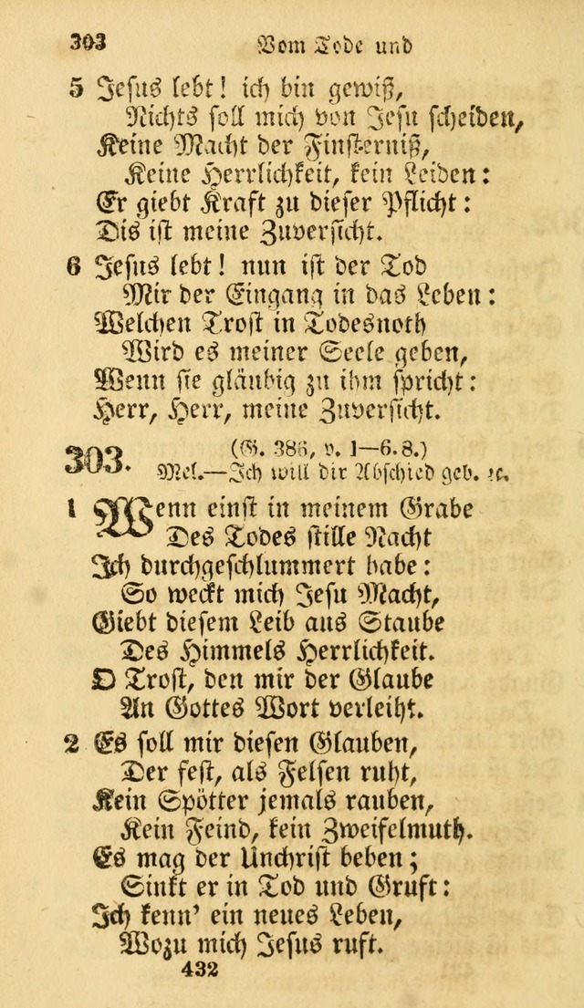 Evangelische Lieder-Sammlung: genommen aus der Liedersammlung und dem Gemeinschaftlichen Gesangbuch in den evanglischen Gemeinen page 432