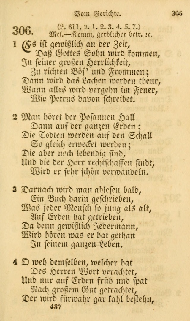 Evangelische Lieder-Sammlung: genommen aus der Liedersammlung und dem Gemeinschaftlichen Gesangbuch in den evanglischen Gemeinen page 437