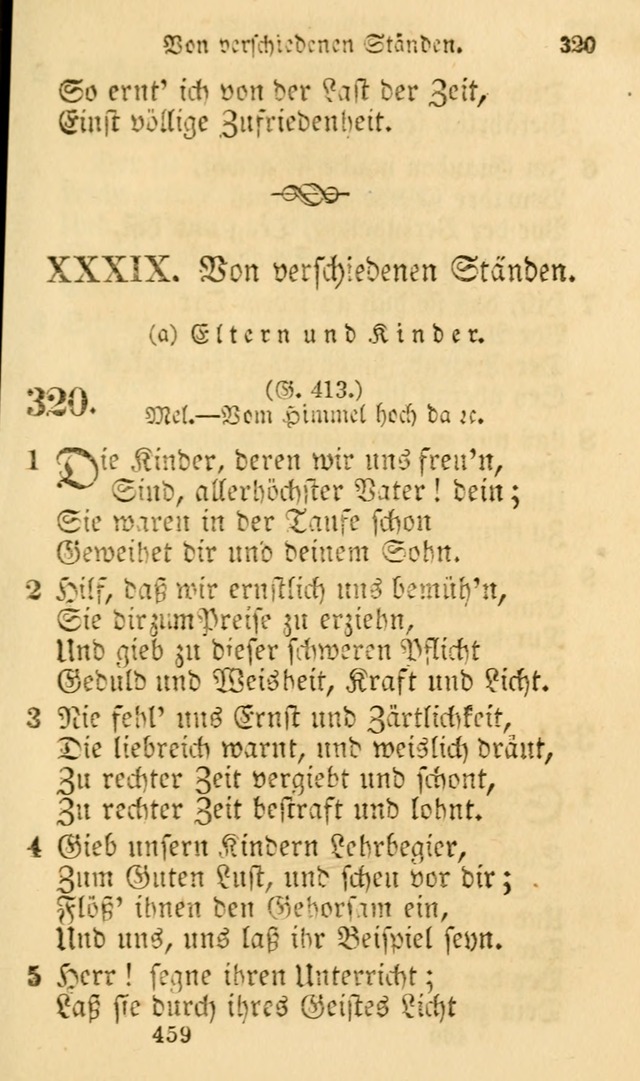 Evangelische Lieder-Sammlung: genommen aus der Liedersammlung und dem Gemeinschaftlichen Gesangbuch in den evanglischen Gemeinen page 459