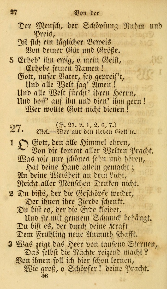 Evangelische Lieder-Sammlung: genommen aus der Liedersammlung und dem Gemeinschaftlichen Gesangbuch in den evanglischen Gemeinen page 46