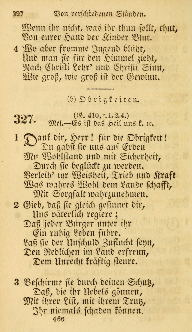 Evangelische Lieder-Sammlung: genommen aus der Liedersammlung und dem Gemeinschaftlichen Gesangbuch in den evanglischen Gemeinen page 466