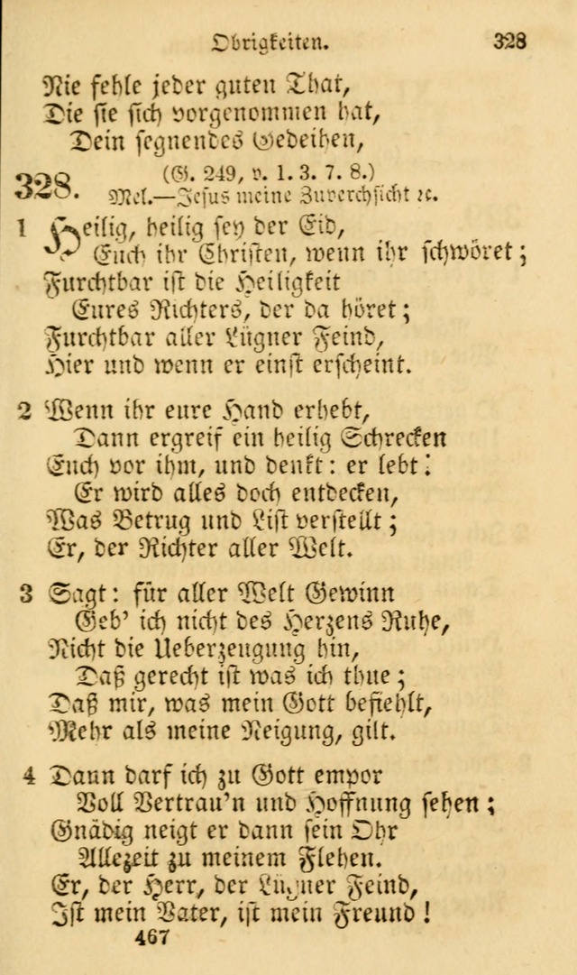 Evangelische Lieder-Sammlung: genommen aus der Liedersammlung und dem Gemeinschaftlichen Gesangbuch in den evanglischen Gemeinen page 467