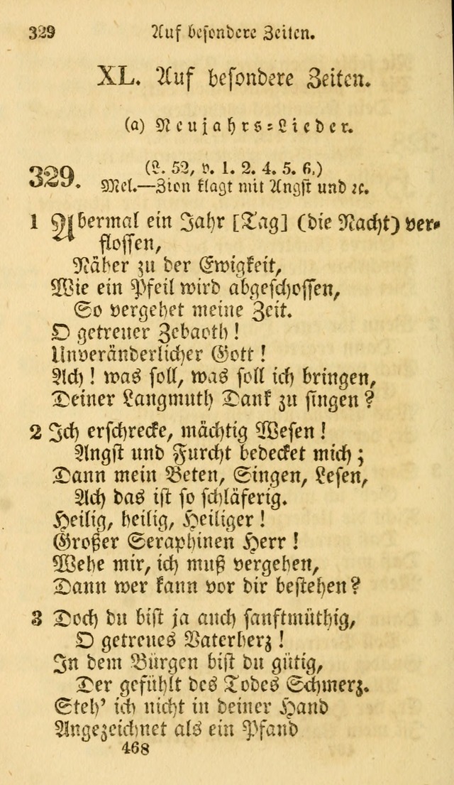 Evangelische Lieder-Sammlung: genommen aus der Liedersammlung und dem Gemeinschaftlichen Gesangbuch in den evanglischen Gemeinen page 468