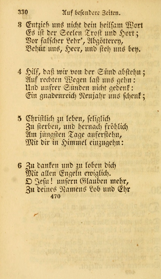 Evangelische Lieder-Sammlung: genommen aus der Liedersammlung und dem Gemeinschaftlichen Gesangbuch in den evanglischen Gemeinen page 470