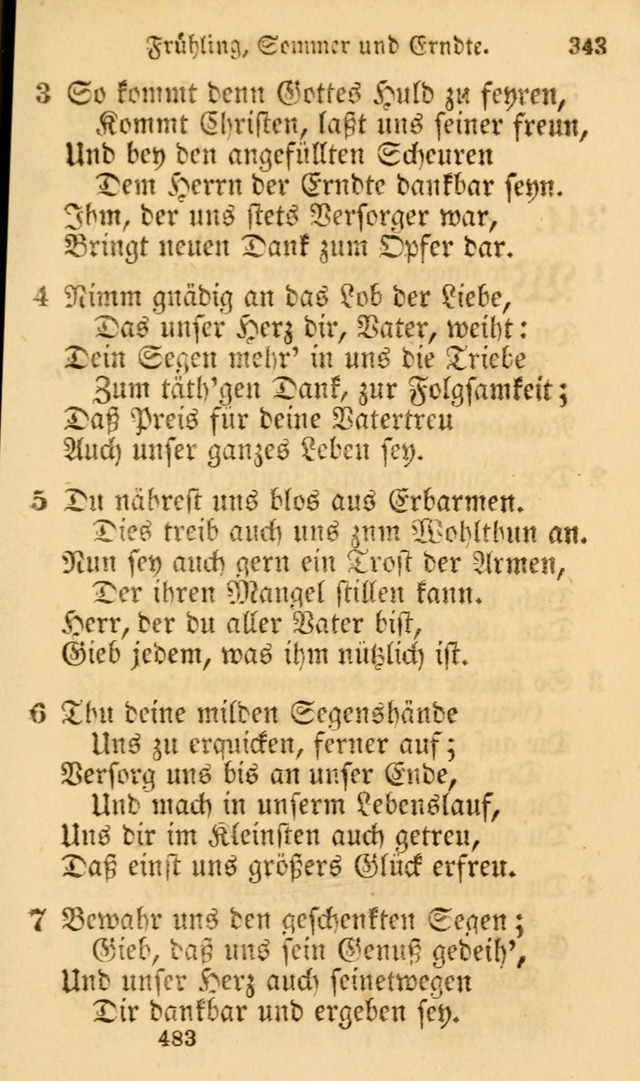 Evangelische Lieder-Sammlung: genommen aus der Liedersammlung und dem Gemeinschaftlichen Gesangbuch in den evanglischen Gemeinen page 483