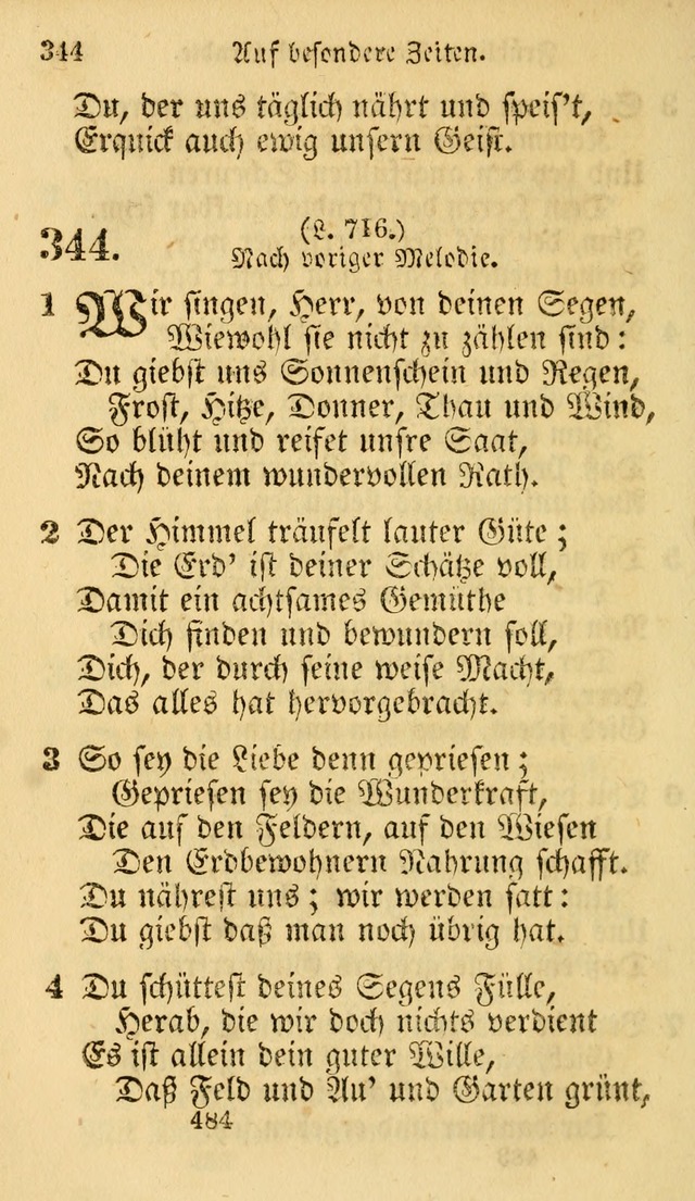 Evangelische Lieder-Sammlung: genommen aus der Liedersammlung und dem Gemeinschaftlichen Gesangbuch in den evanglischen Gemeinen page 484