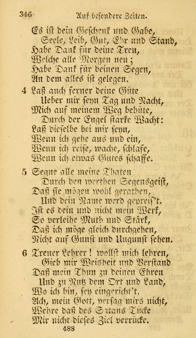 Evangelische Lieder-Sammlung: genommen aus der Liedersammlung und dem Gemeinschaftlichen Gesangbuch in den evanglischen Gemeinen page 488